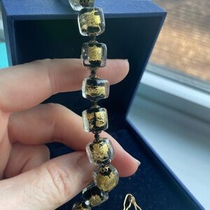 Elegant Gold and Silver Beaded Necklace